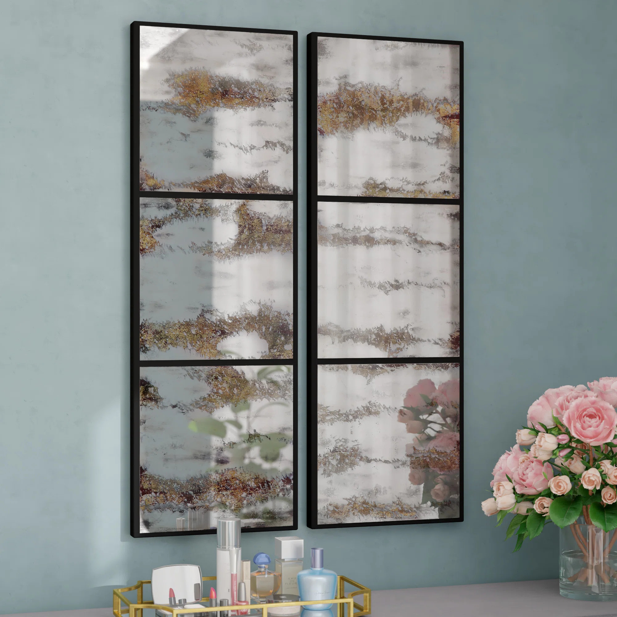 17 Stories Deyante Engineered Wood Flat Wall Mirror & Reviews | Wayfair | Wayfair North America
