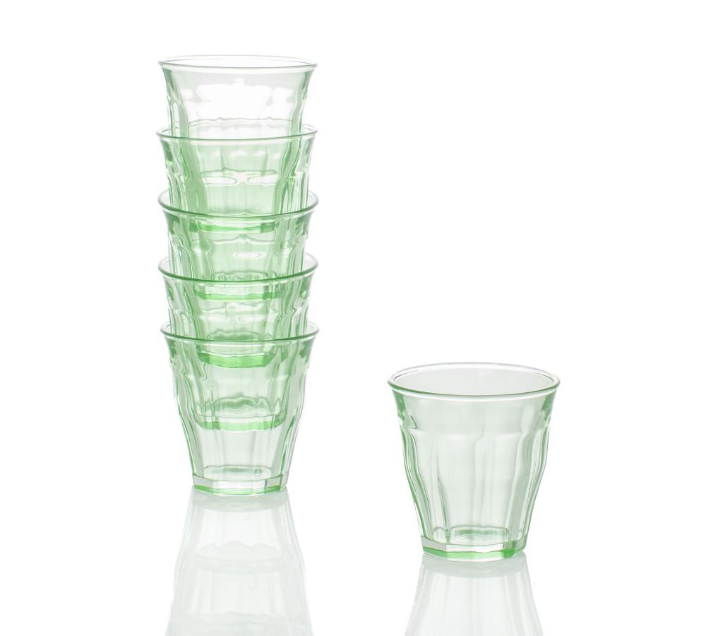 Summer Colored Bistro Glasses, Set of 6 - Green | Pottery Barn (US)