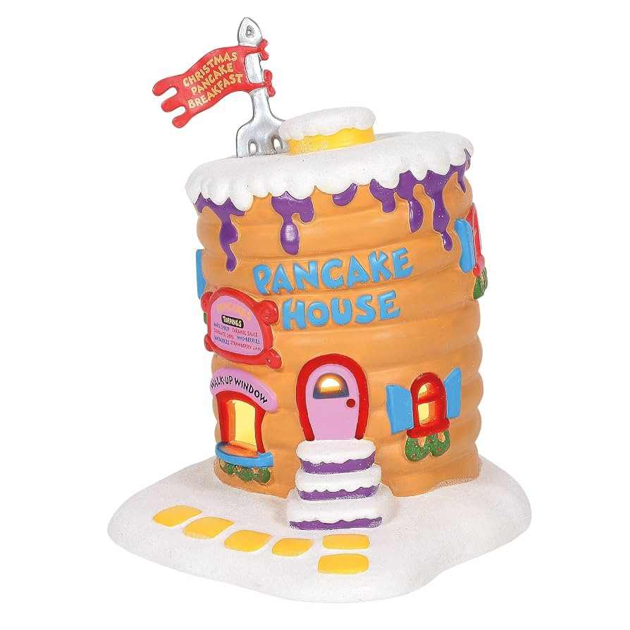 Department 56,Porcelain Grinch Village Whoville Pancake House Lit Building, 8.25 Inch, Multicolor | Amazon (US)