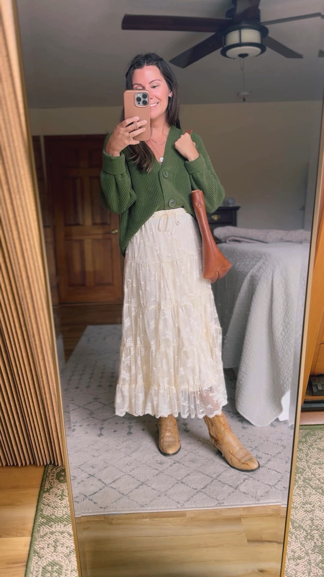 Wearing a size xs in my cardigan and my skirt (also linked similar skirts, since some sizes are sold out). 

My cowboy boots are thrifted so I linked similar options! 

#LTKStyleTip #LTKFindsUnder100 #LTKSeasonal
