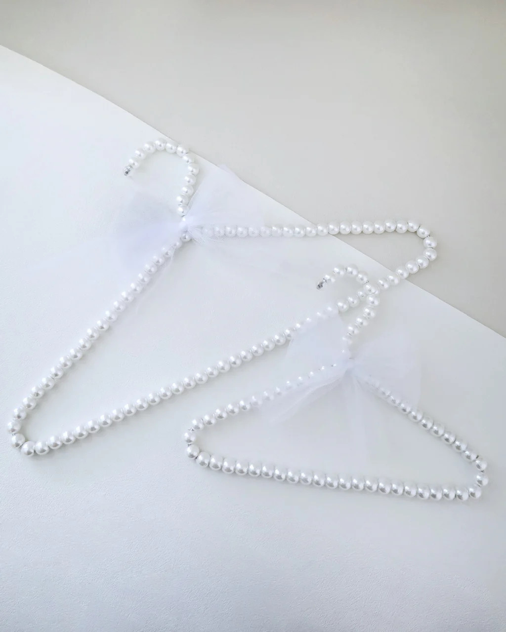 Bridal Pearl Hanger with Tulle Bow | Kailee P.