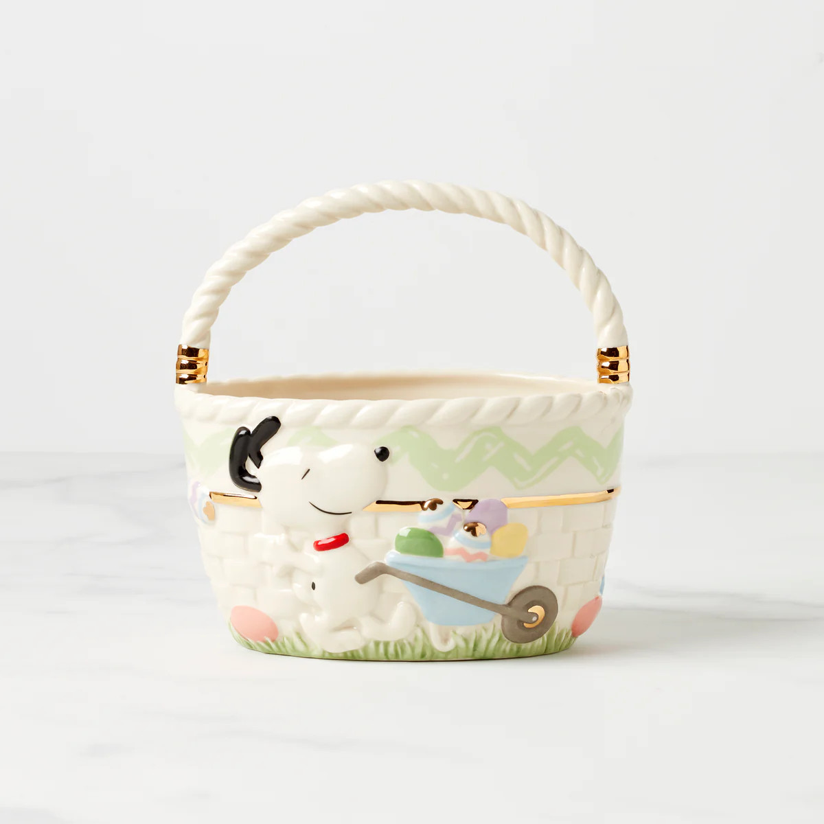 Peanuts Easter Snoopy & Woodstock Basket | Lenox