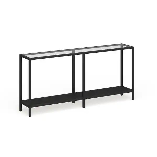 Rigan Modern Metal and Glass Console Table - Bed Bath & Beyond - 23566421 | Bed Bath & Beyond