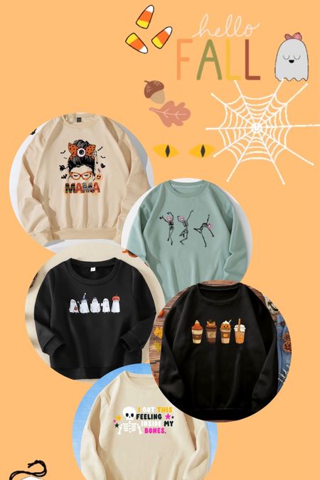 Halloween crewneck sweatshirts all for less than $15! Dress up for fall using these cozy spooky themed sweatshirts! 

#LTKunder50 #LTKHalloween #LTKSeasonal