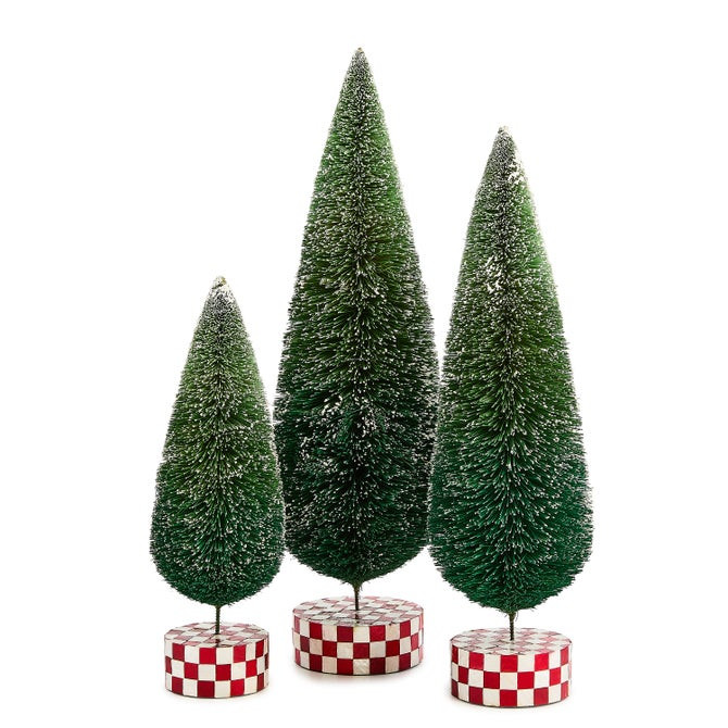 Check It Out Bottle Brush Trees, Set of 3 | MacKenzie-Childs