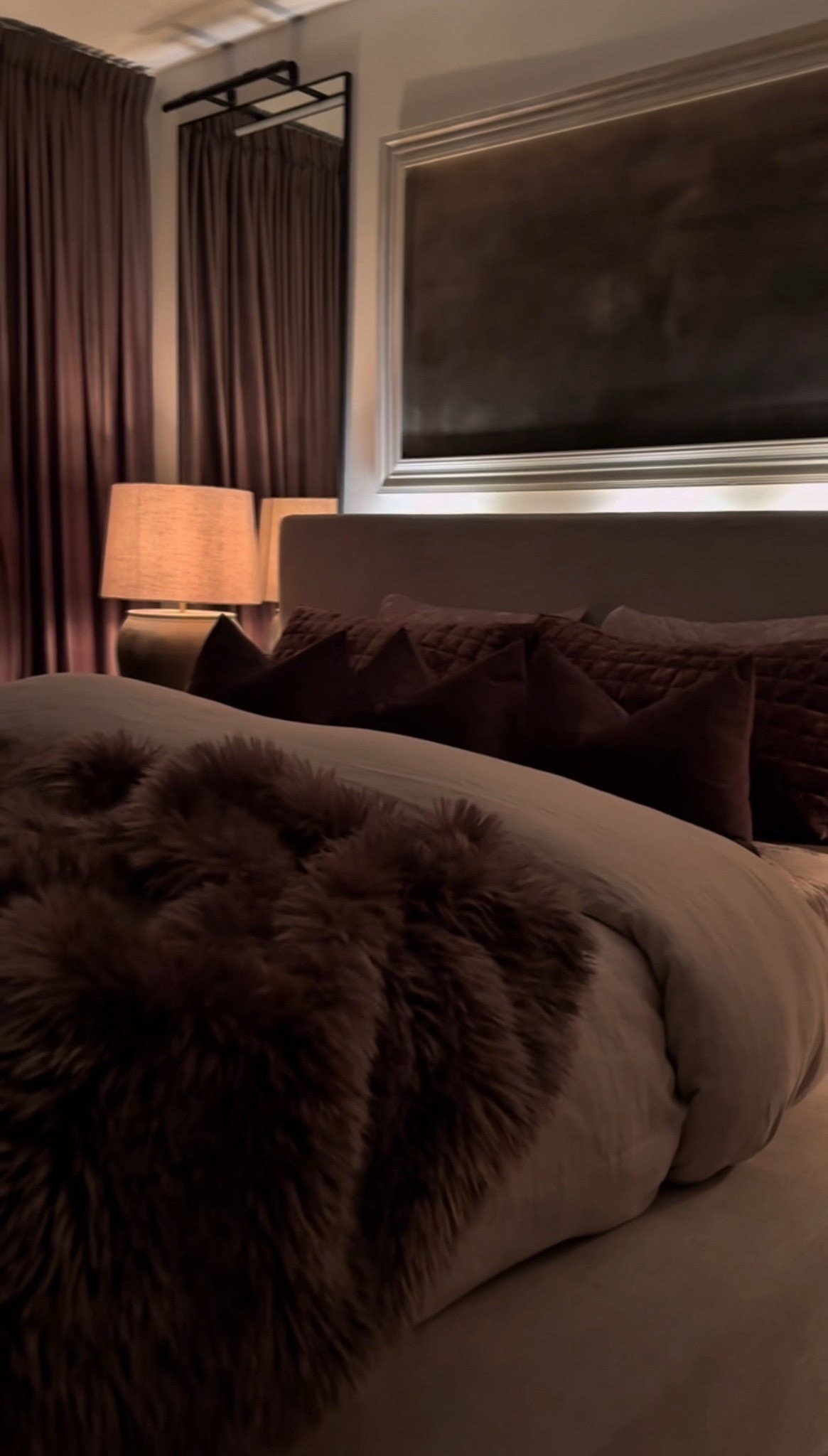 Warm tones and soft textures come together to create the coziest bedroom retreat 🤎 Layered velvet pillows, faux fur throws, and ambient lighting add depth, warmth, and that perfect moody bedroom vibe to unwind in at the end of the day.



#moodybedroom #cozybedroomstyle #neutralhomeinspo #modernorganichome #amazonhomefinds #bedroomdecorideas #warmminimalism #layeredtextures #homestylinginspo #serenespaces


#LTKHome