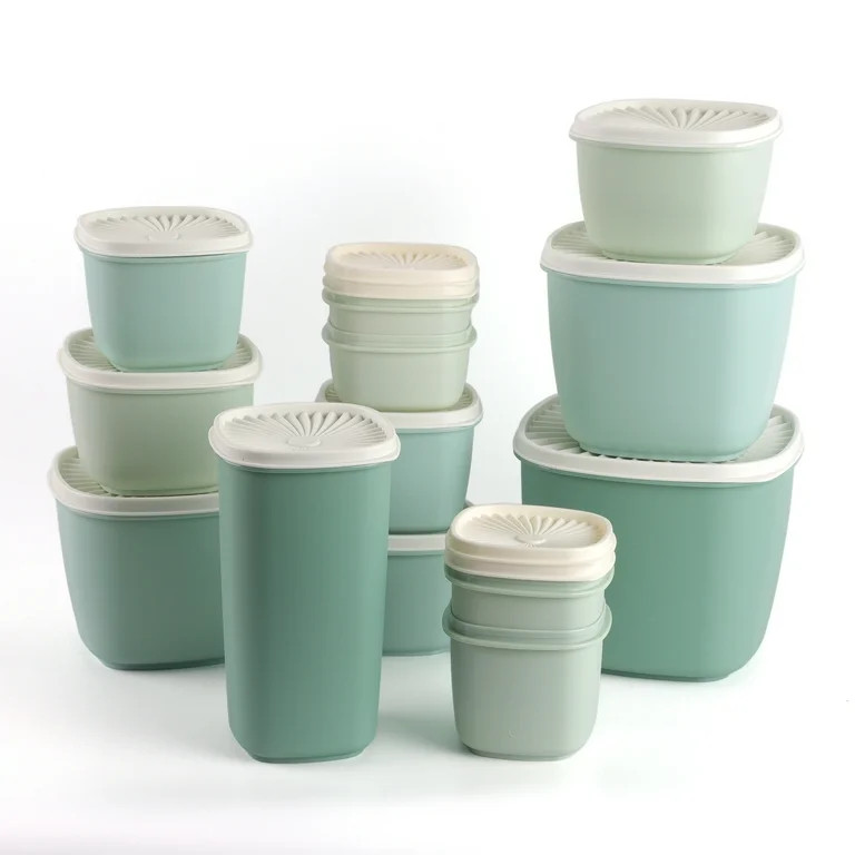 Cook with Color 26 Piece Plastic Food Storage Container Set with Lids, Sage | Walmart (US)