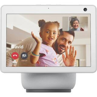 Echo Show 10 (3rd Gen) HD Smart Display with Motion and Alexa in Glacier White | The Home Depot
