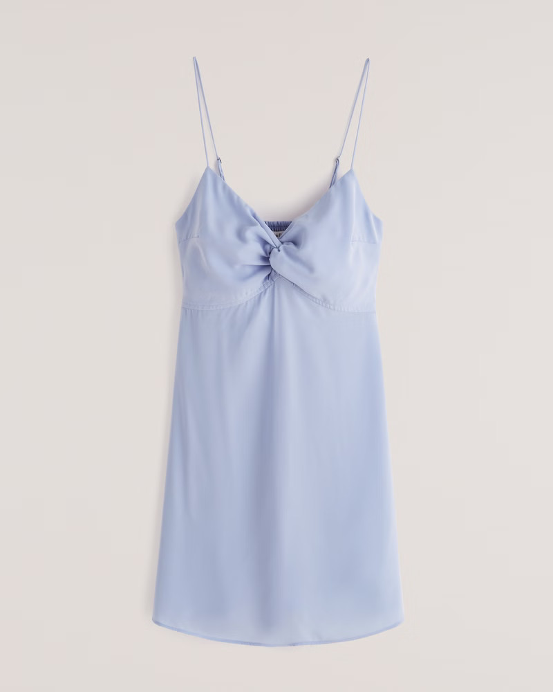 Twist-Front Mini Dress | Abercrombie & Fitch (US)