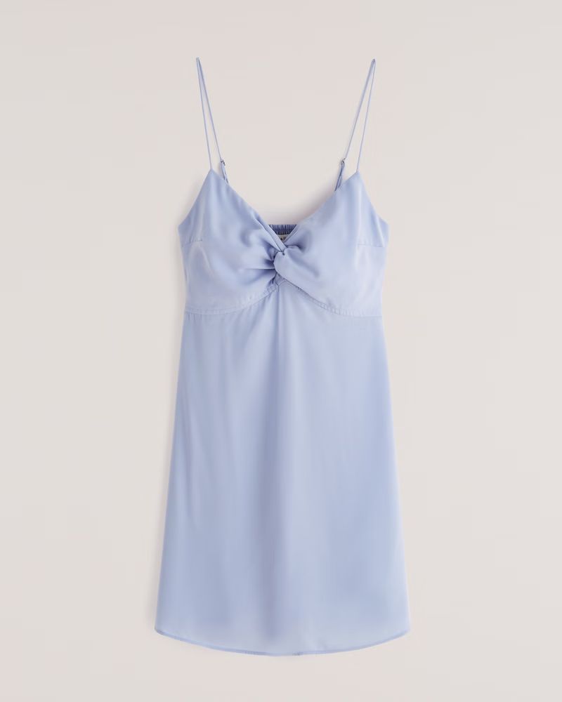 Twist-Front Mini Dress | Abercrombie & Fitch (UK)