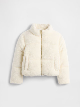 Kids Sherpa Puffer Jacket | Gap (CA)