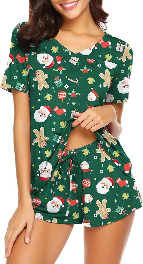 Avidlove Women's Shorts Pajama Set Short Sleeve Sleepwear Nightwear Pjs S-XXL | Amazon (US)