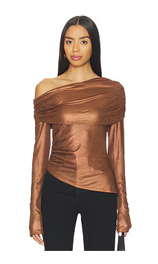 Lovers and Friends Coraline Top in Bronze from Revolve.com | Revolve Clothing (Global)