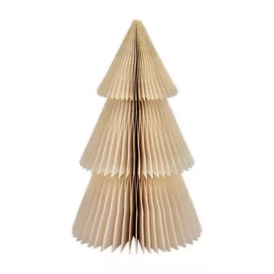 H for Happy™ 9-Inch Small Paper Christmas Tree in Coconut Milk | Bed Bath & Beyond | Bed Bath & Beyond