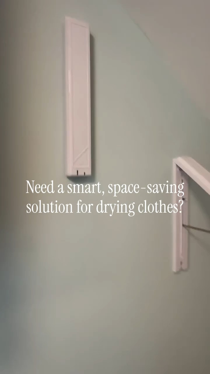 Can we talk about how satisfying it is to find that one product that makes your laundry space instantly smarter?💡

This wall-mounted drying rack is our new favorite small-space hack!

#laundryroominspo #organizedhome #smallspacesolutions