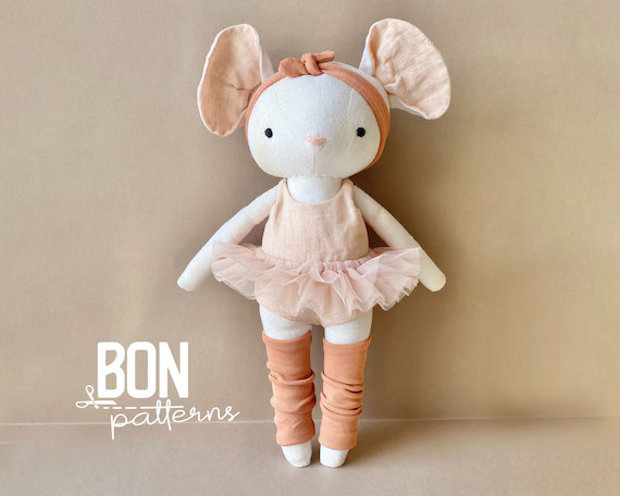 Mouse With Ballerina Outfit  Instant Download Sewing Pattern - Etsy | Etsy (US)