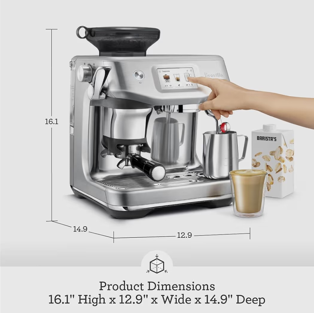 Breville Barista Touch Impress Espresso Machine BES881BSS, Brushed Stainless Steel | Amazon (US)