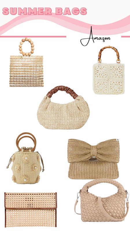 Amazon straw bags / rattan bags for the summer! Vacation bag, vacay clutch, clutch bags

#LTKtravel #LTKfindsunder50