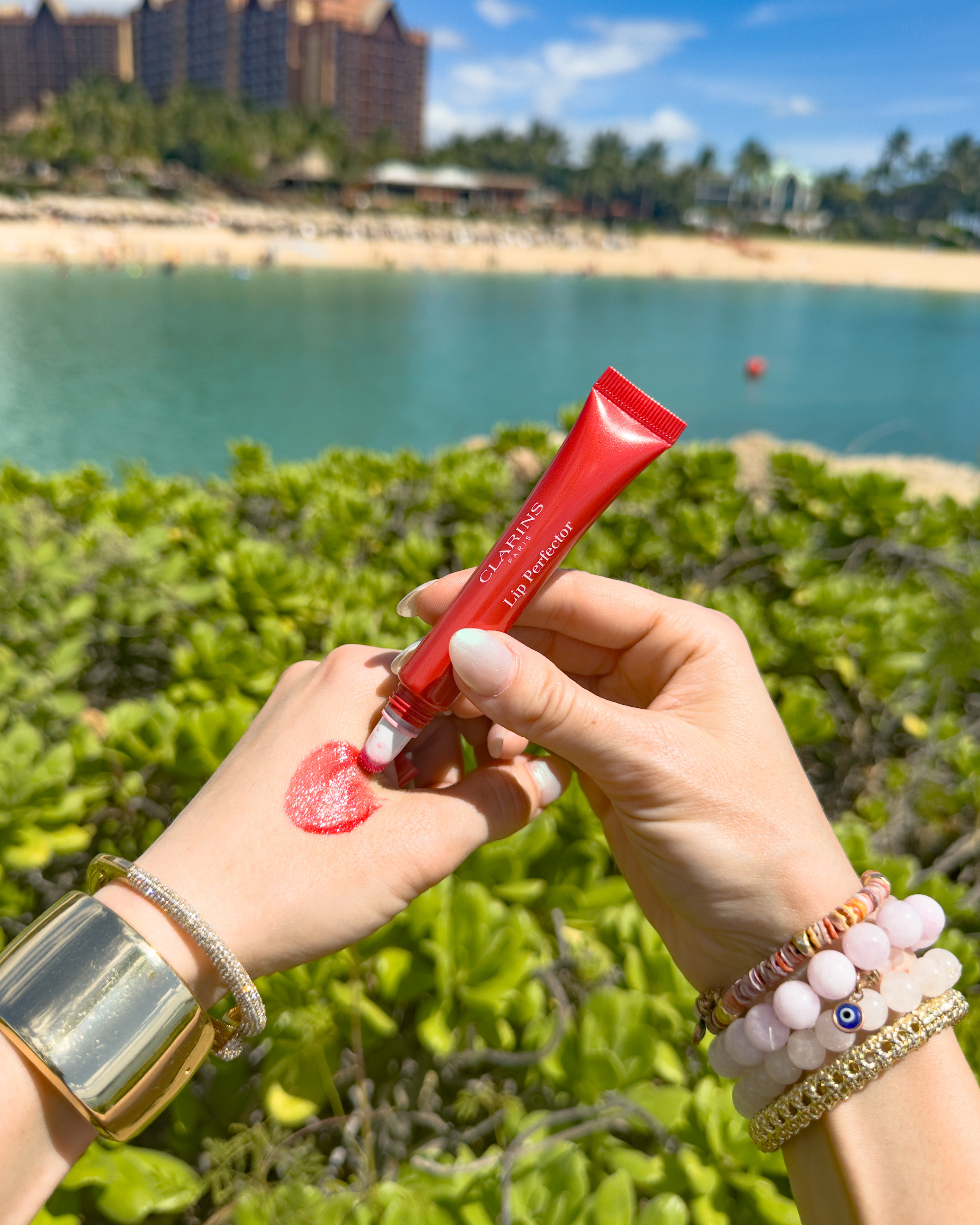 Meet the Clarins Lip Perfector — the secret to glossy, plump, and hydrated lips! 💄🌸 One swipe delivers a sheer tint with a buttery-soft finish you’ll love wearing all day 💕. Perfect alone or over your favorite lipstick for that extra shine 💫

#ClarinsMakeup #GlowingLips #LipLover #HydratingGloss #BeautyFaves #LipTint #SoftAndSmooth #LTKBeautyFinds #MakeupAddict #GlossGoals #EverydayBeauty #LuxuryLips #MakeupFavorites #ClarinsLips #GlowUp 

 