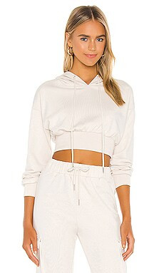 superdown Angelia Cropped Sweatshirt in Beige from Revolve.com | Revolve Clothing (Global)