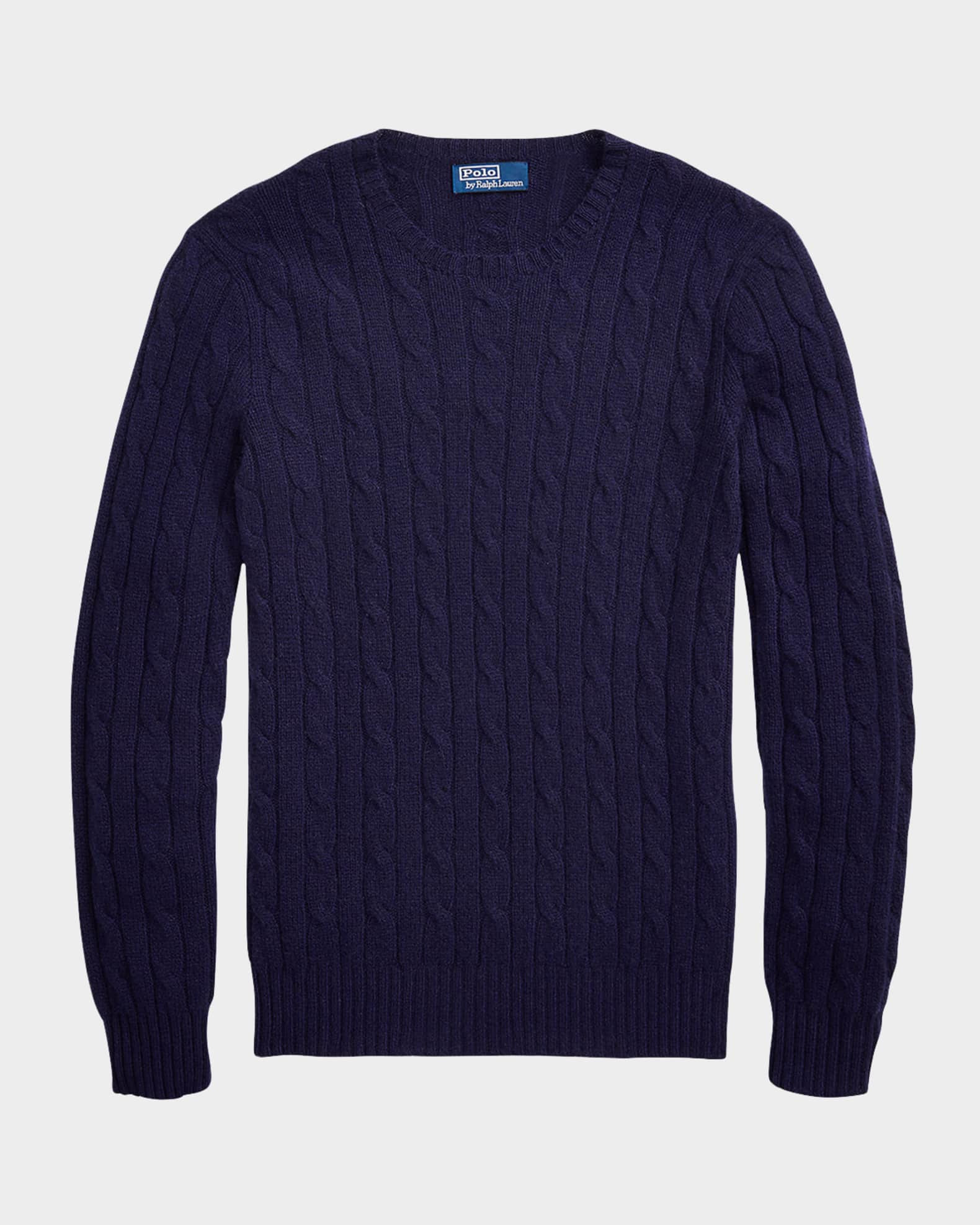 Men's The Iconic Cable-Knit Cashmere Sweater | Neiman Marcus