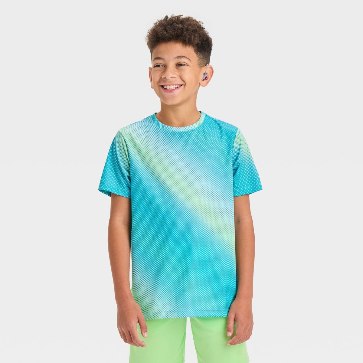 Boys' Athletic Printed T-Shirt - All In Motion™ | Target