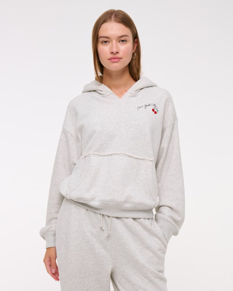 Women's YPB On The Go French Terry Popover | Women's Tops | Abercrombie.com | Abercrombie & Fitch (US)