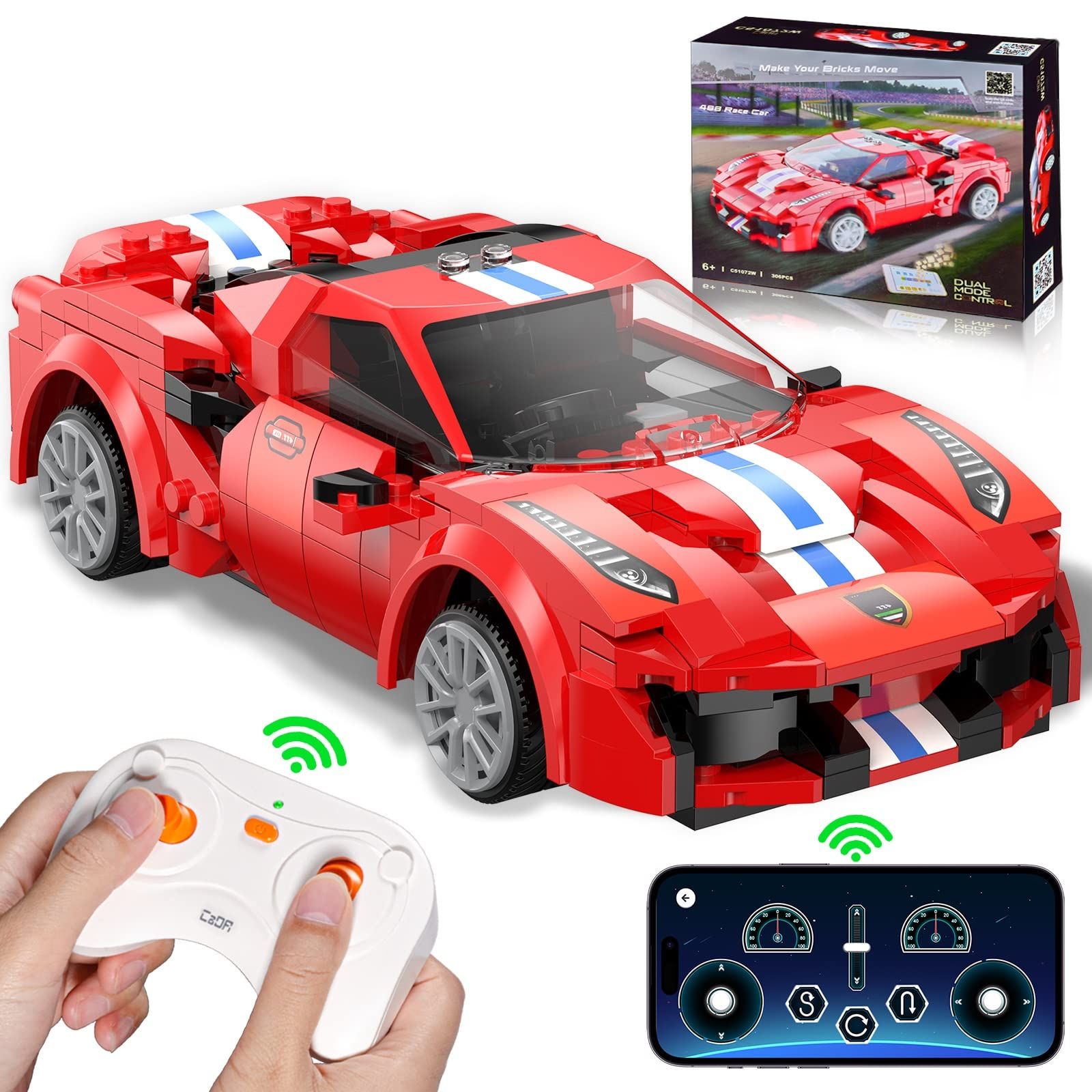 STEM Projects Building Toys for Kids 6-8, Remote & APP Controlled Technic Car, Sports Race Car Mo... | Amazon (US)