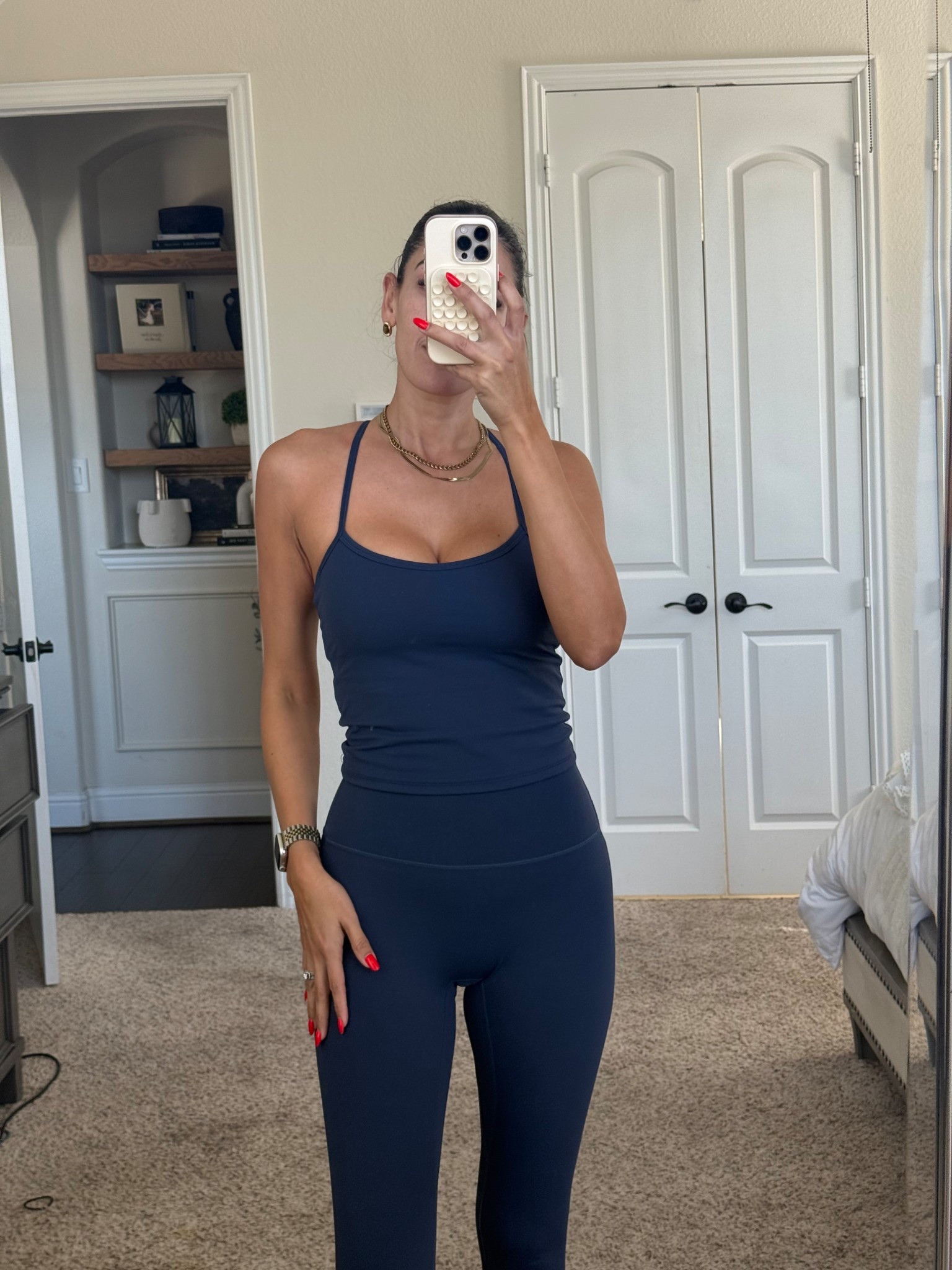 Medium but runs small so size up 

#LTKActive #LTKgrwm #LTKfitnessgoals