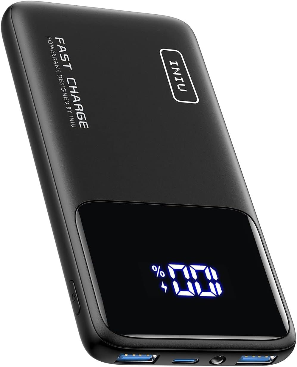 INIU Portable Charger, Slimmest Fast Charging 10000mAh USB C in/Out Power Bank, 22.5W PD3.0 QC4+ ... | Amazon (US)