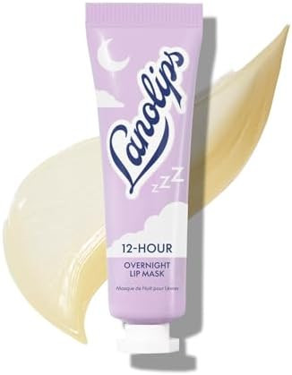 Lanolips 12 Hour Overnight Lip Mask - Rich Lanolin Lip Balm with Hyaluronic Acid, Vitamin C & Cer... | Amazon (US)