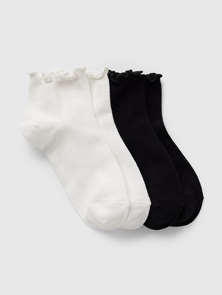 Ruffle-Trim Ankle Socks (2-Pack) | Gap (US)