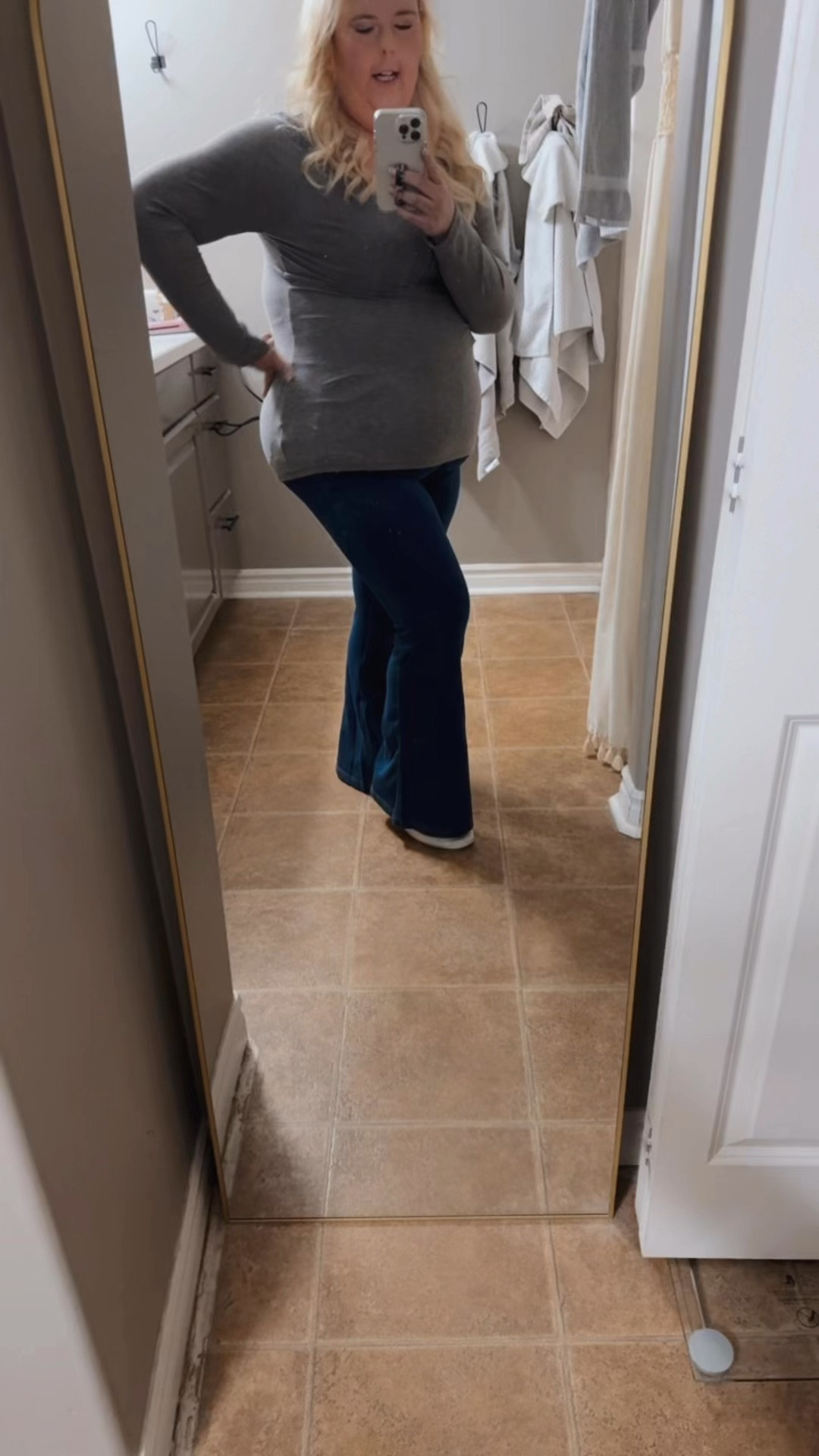Halara Jeggings I am wearing a size Large. I recommend sizing down one. 

Top- I am wearing a size 2

Body Suit- XL

#LTKStyleTip #LTKMidsize #LTKSaleAlert