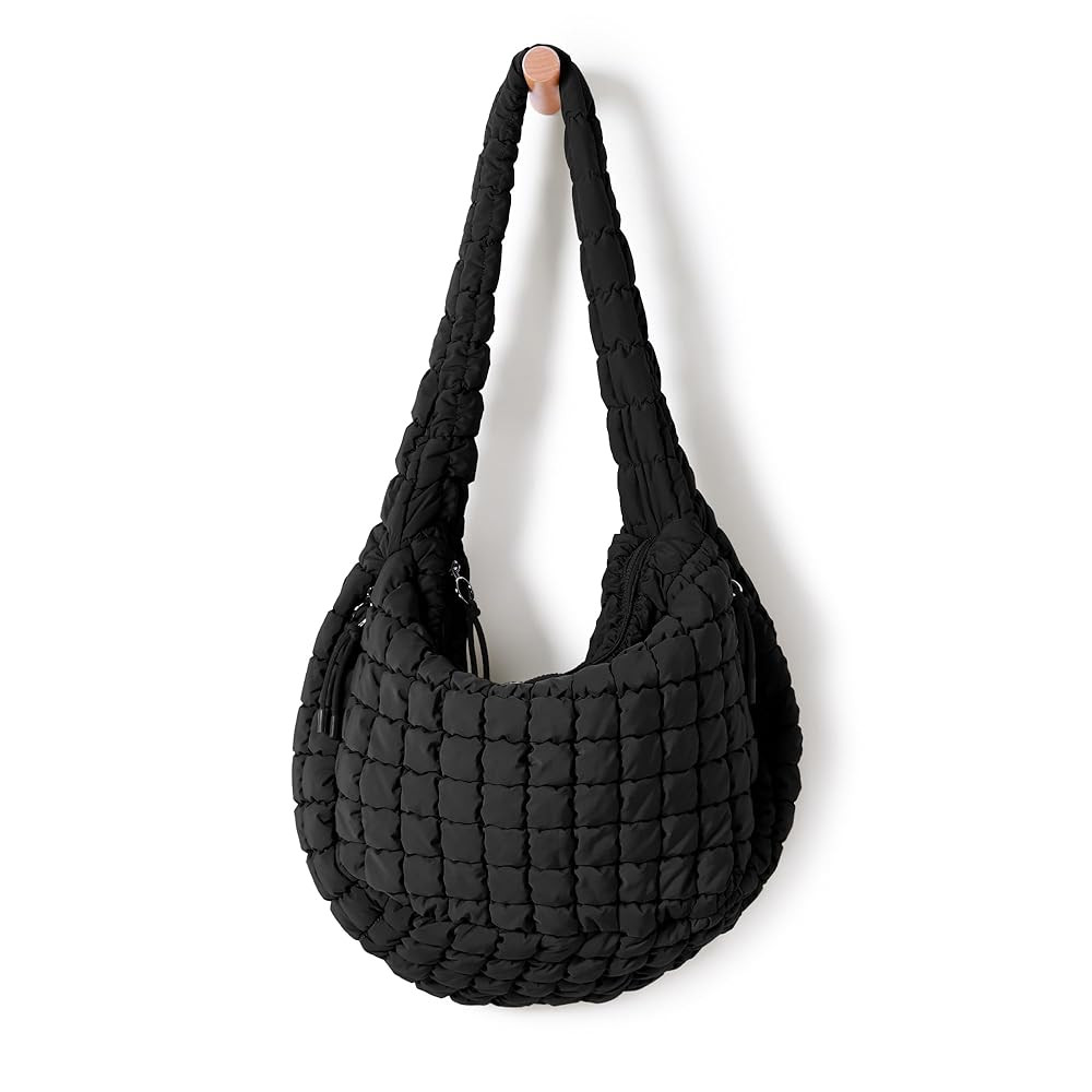 ODODOS Quilted Carryall Tote Bag for Women Crossbody Large Hobo Lightweight Padding Shoulder Bag | Amazon (US)