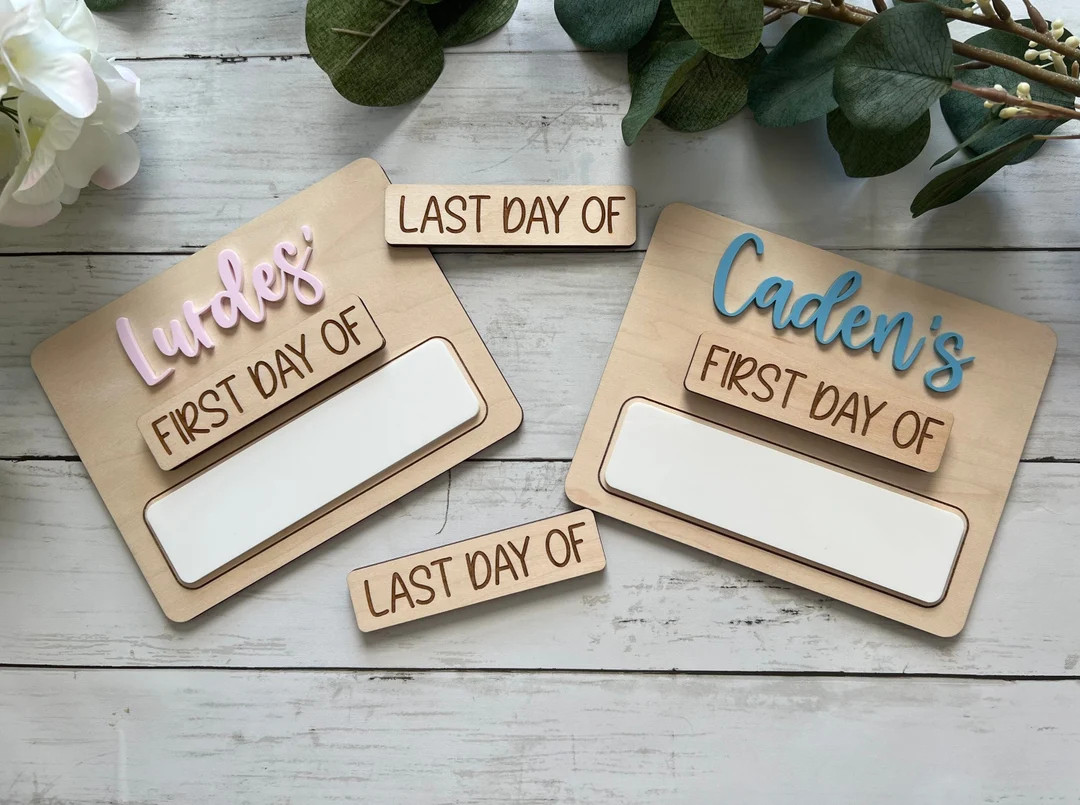 Personalized First and Last Day of School Sign / First Day - Etsy | Etsy (US)