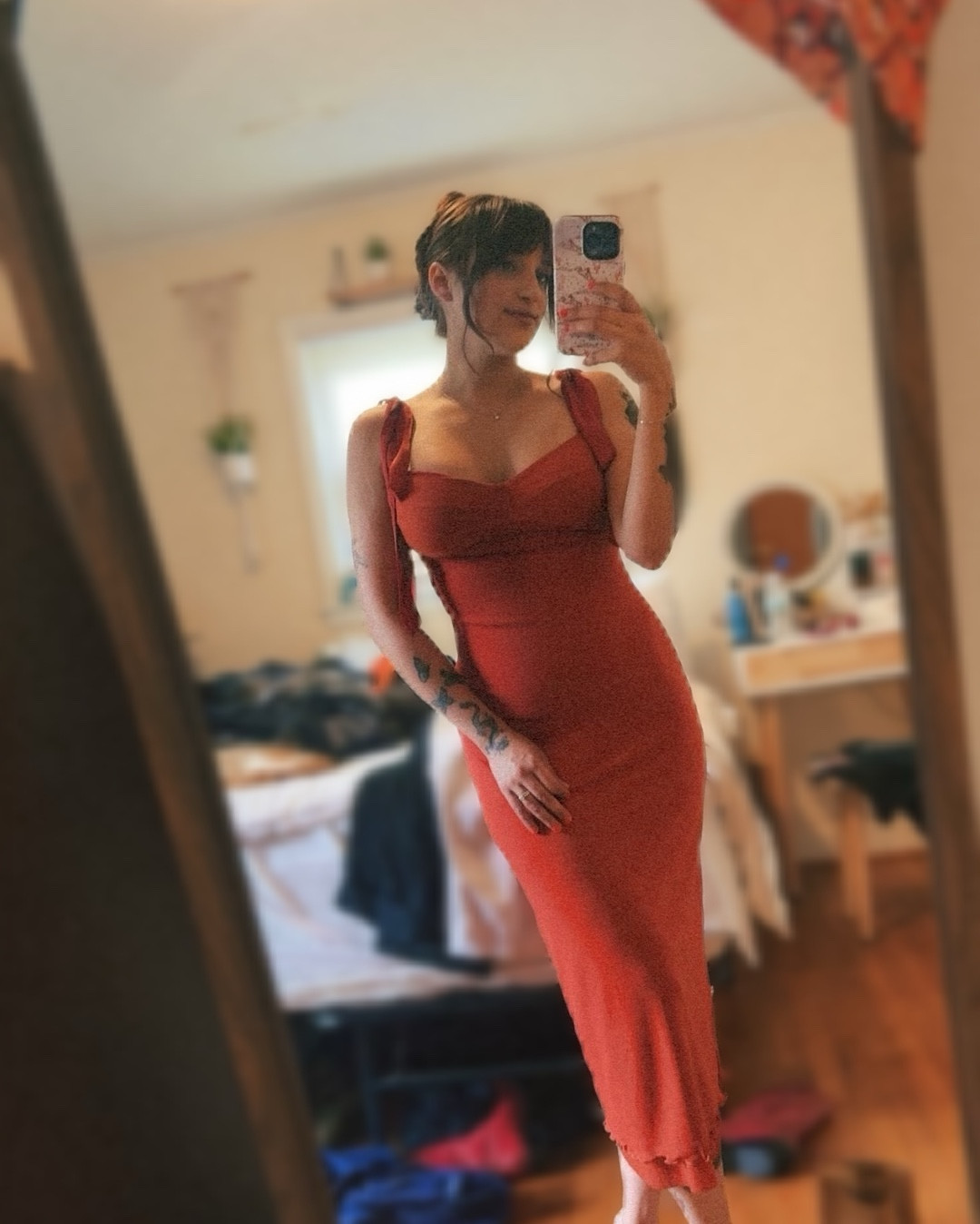 I’m obsessed with this dress I wore to my friends bridal shower this past summer. This is the perfect slip dress and it’s so comfortable. I’m wearing size small and slims shaping underneath 😉 linked the shoes in other colors bc I could t find the black ones 😘#summerdress #dressinspo #bridaldress  

#LTKSeasonal #LTKStyleTip #LTKBeauty
