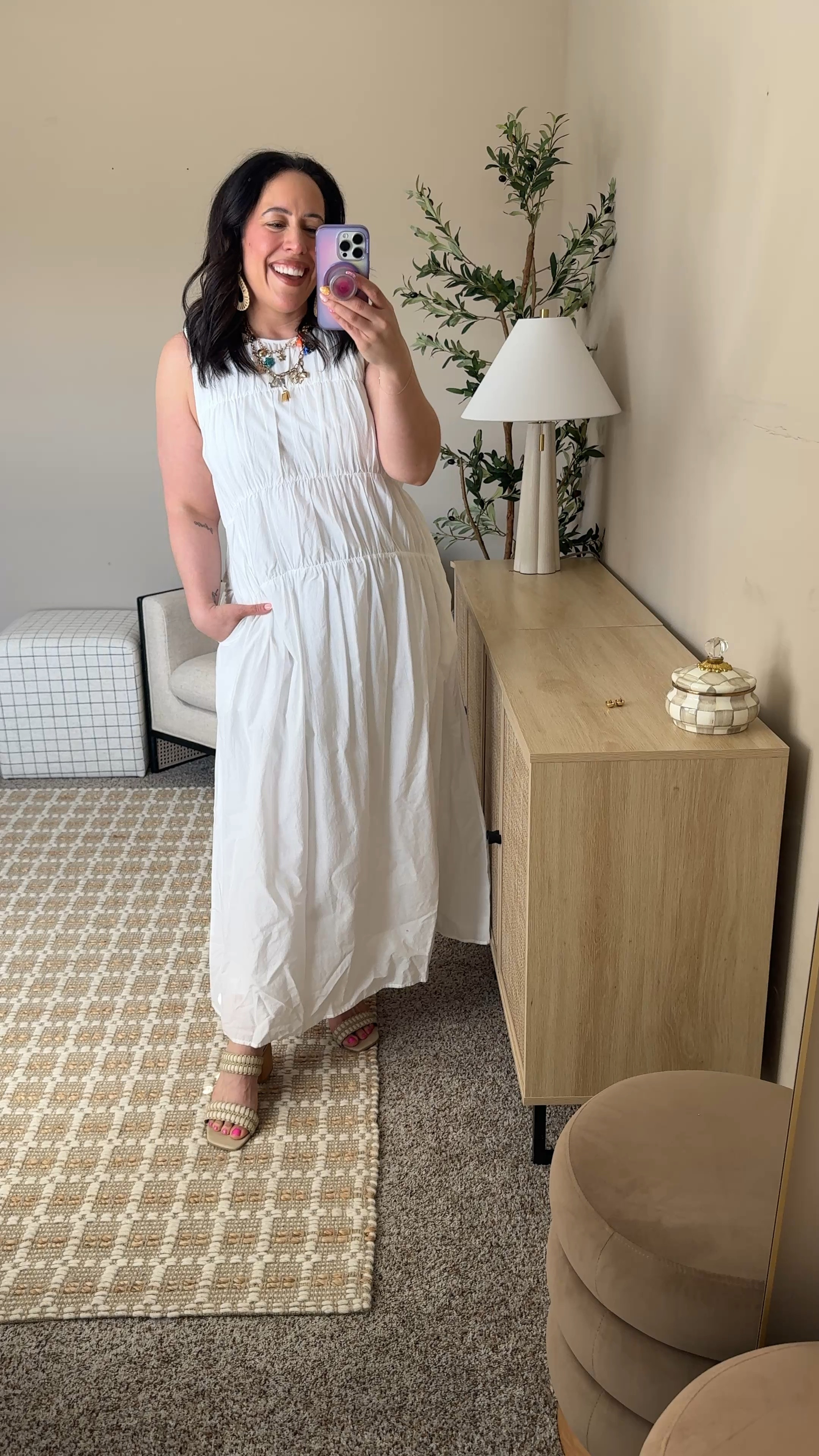 Target spring dress for the midsize girl! Wearing size large :) 

Size 12, midsize outfit, accessories for spring, dress accessories, target fashion 

#LTKMidsize #LTKFindsUnder100 #LTKFindsUnder50