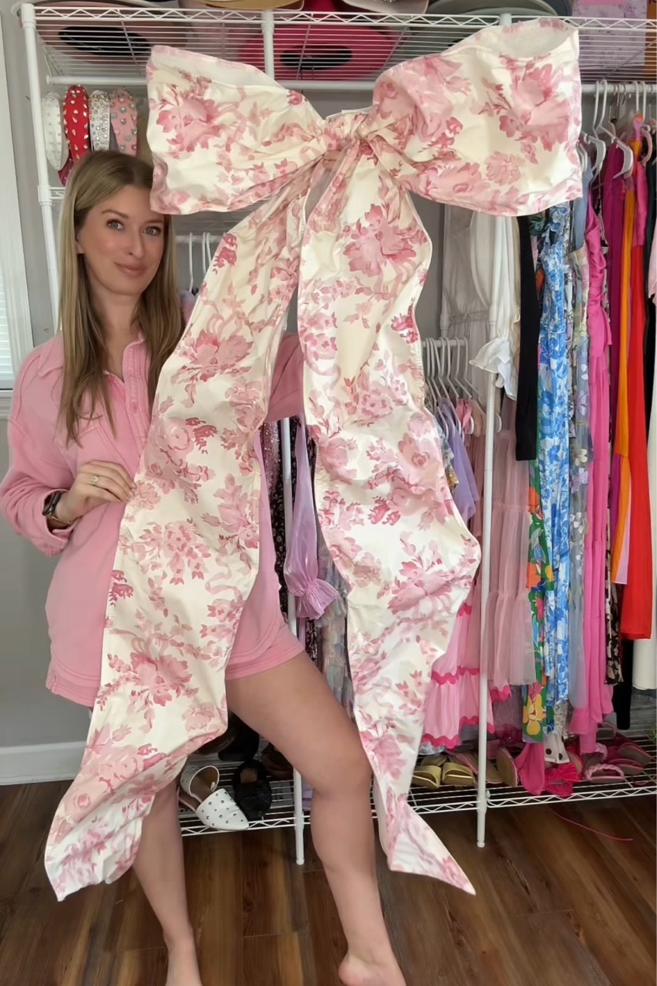 GIANT Pink Toile Bow & matching accessories 

#LTKFindsUnder100 #LTKSeasonal #LTKHoliday