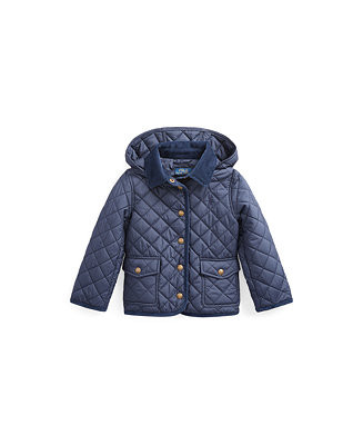 Polo Ralph Lauren Toddler and Little Girls Quilted Water-Repellent Barn Jacket - Macy's | Macy's
