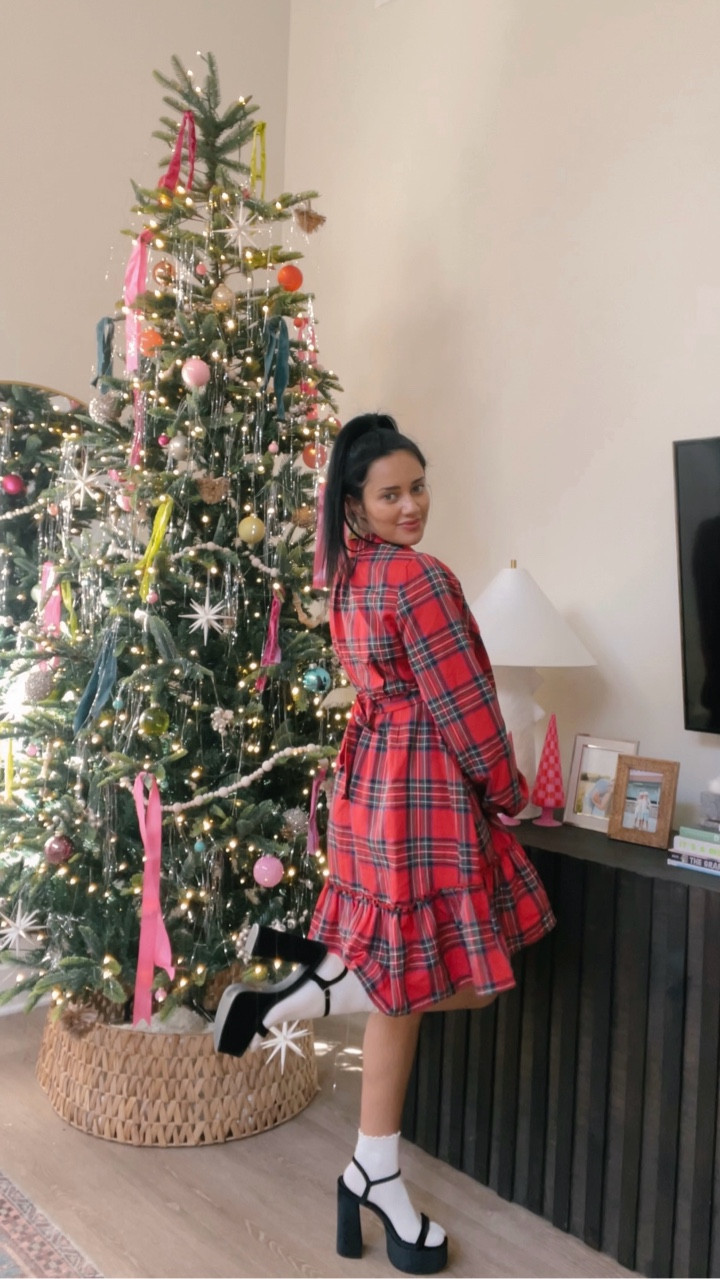 the BEST and most affordable little holiday outfits!! comment HOLLY JOLLY and i will send you the 🔗 to shop!!!