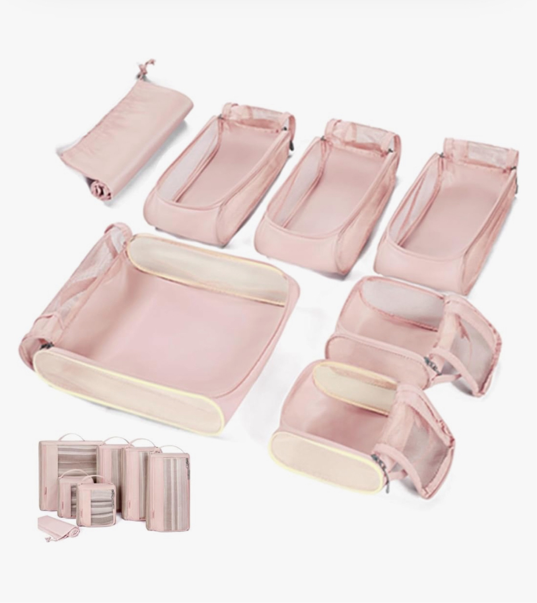 BAGSMART Keep Shape Packing Cubes, 7 Set Packing Cubes for Travel, Lightweight Travel Cubes for Packing, Suitcase Organizer Bags Set for Travel Essentials

#LTKSaleAlert #LTKGiftGuide