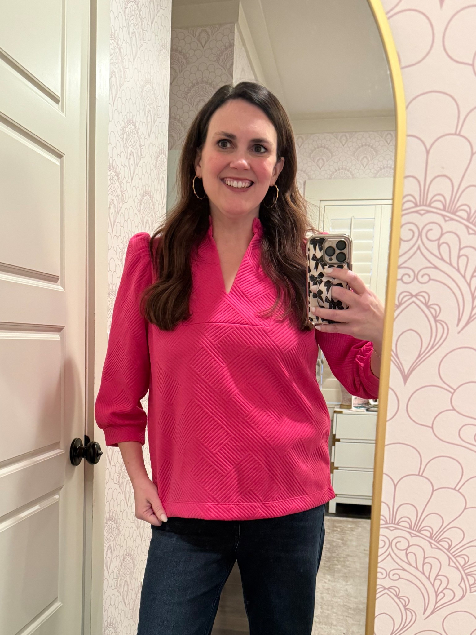 Cutie pink top from Belk on major sale now! Love it for valentines!

#LTKValentine #LTKSaleAlert #LTKootd