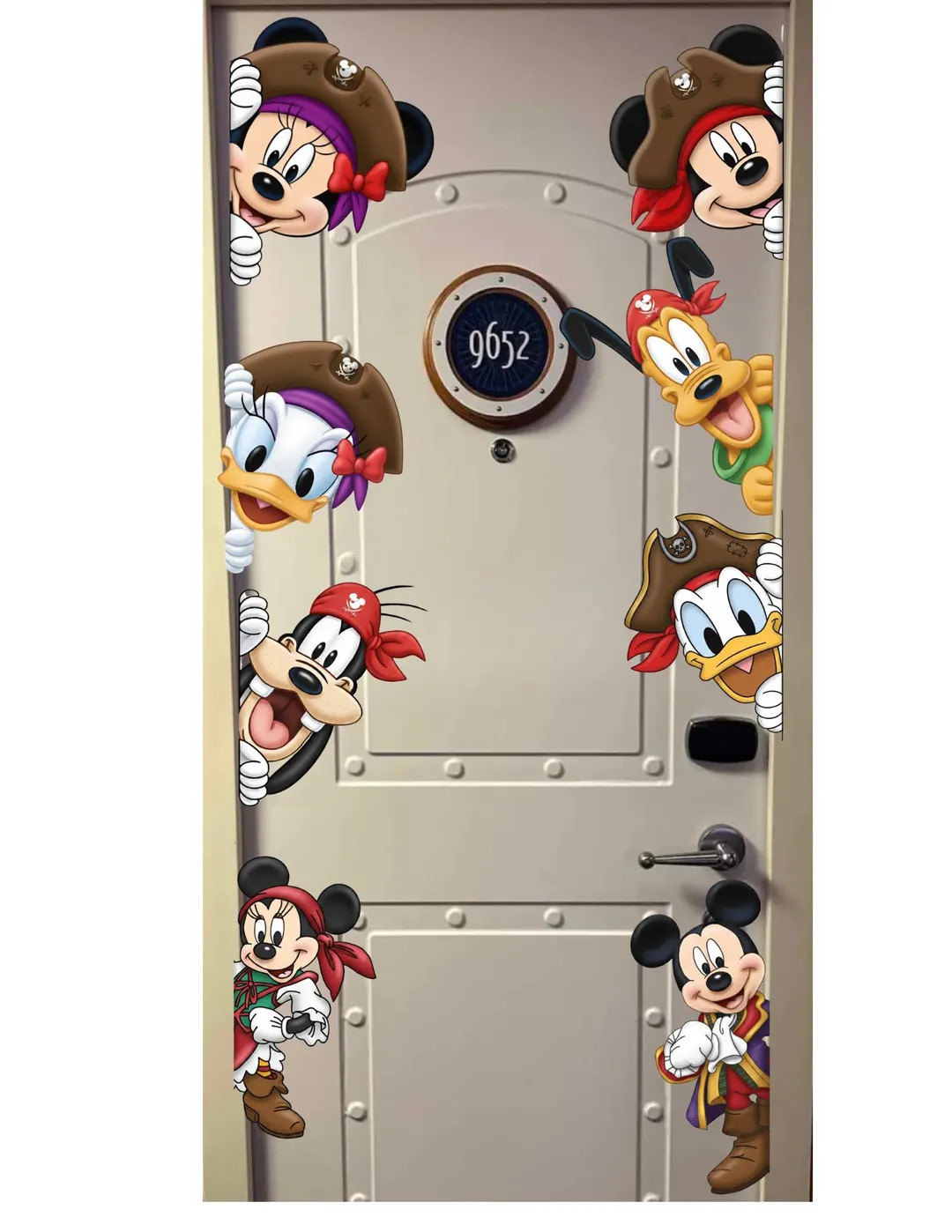 Disney Cruise Door Peeker Magnets – Mickey, Minnie, Pluto, Goofy, Donald, Daisy + Pirate Mickey... | Etsy (US)