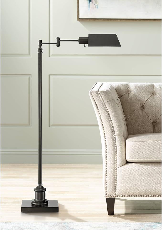 Jenson Modern Pharmacy Floor Lamp Dark Bronze Adjustable Metal Head for Living Room Reading Bedro... | Amazon (US)