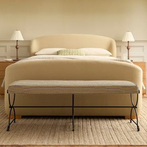 Pierce & Ward Iron Bench | West Elm (US)