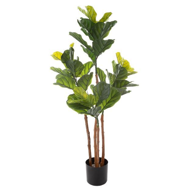 Nature Spring 50in Artificial Fiddle Leaf Fig Tree | Target