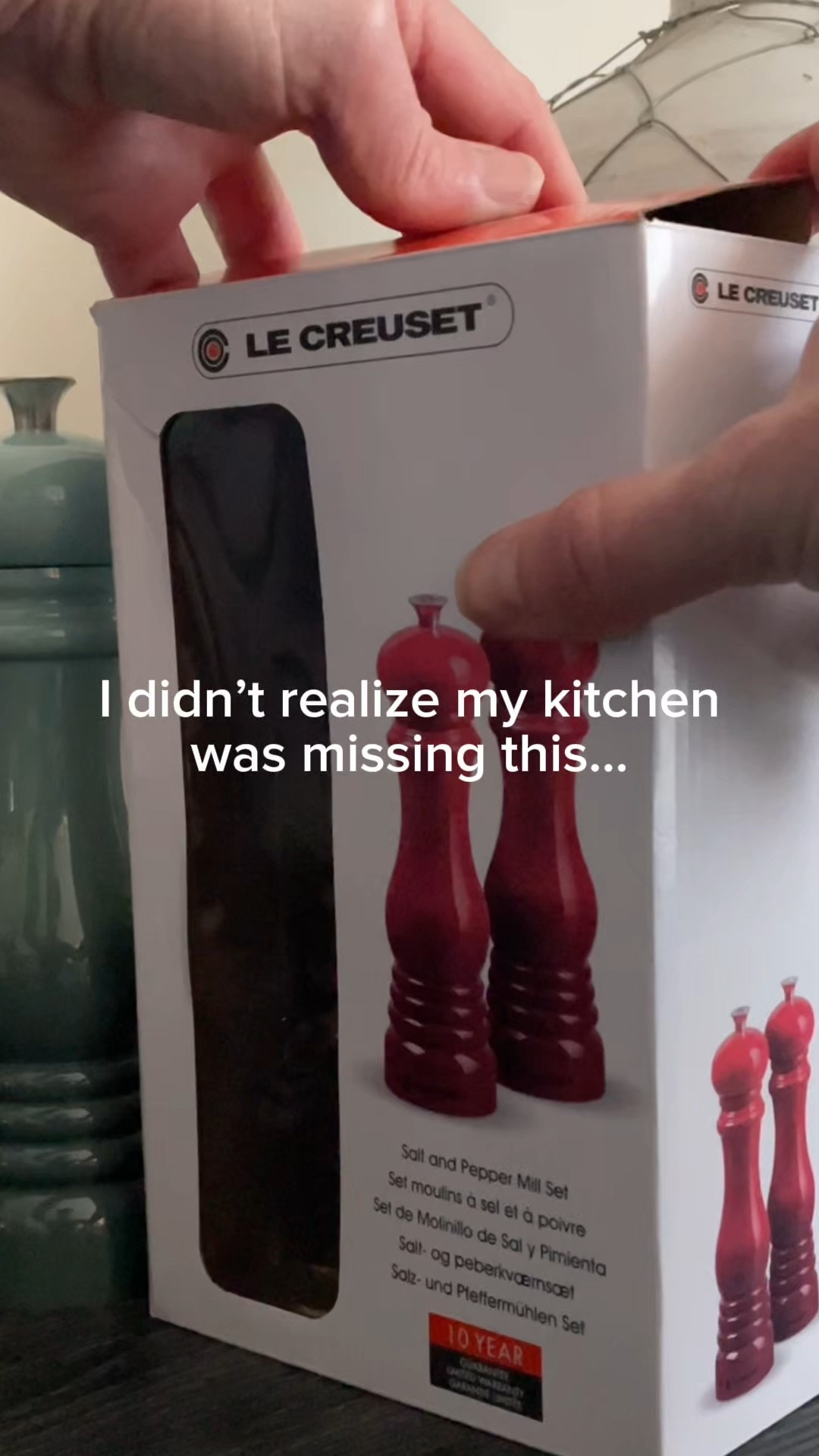 High quality le creuset acrylic salt and pepper mills  @QVC 

#LTKHome #LTKfoodie #LTKSaleAlert