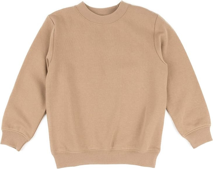 Amazon.com: Leveret Kids & Toddler Boys Girls Long Sleeve Sweatshirt Beige (Size 10 Years): Cloth... | Amazon (US)