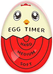 Egg Timer for Boiling Eggs Soft Hard Boiled Egg Timer That Changes Color When Done,Red | Amazon (US)