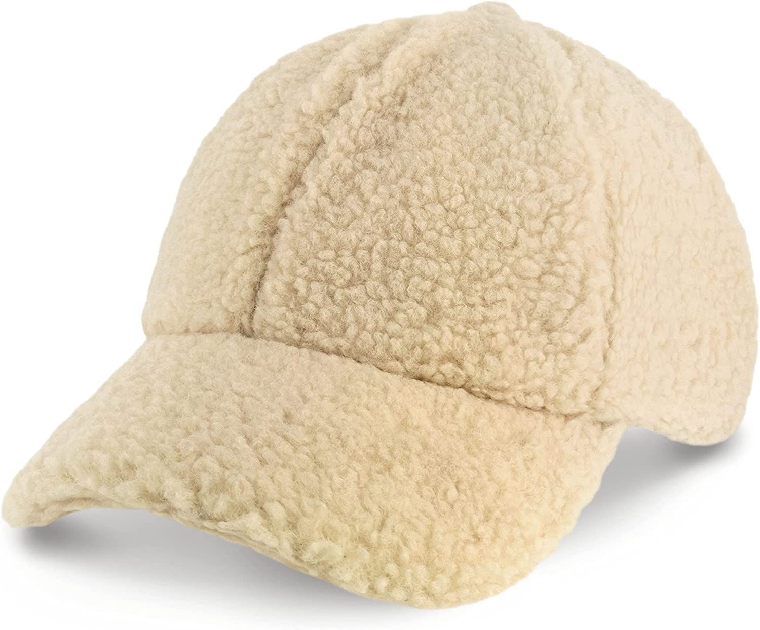 CHOK.LIDS Premium Sherpa Baseball Caps Winter Trendy Style Hats for Women Men Unisex Style Adjustabl | Amazon (US)